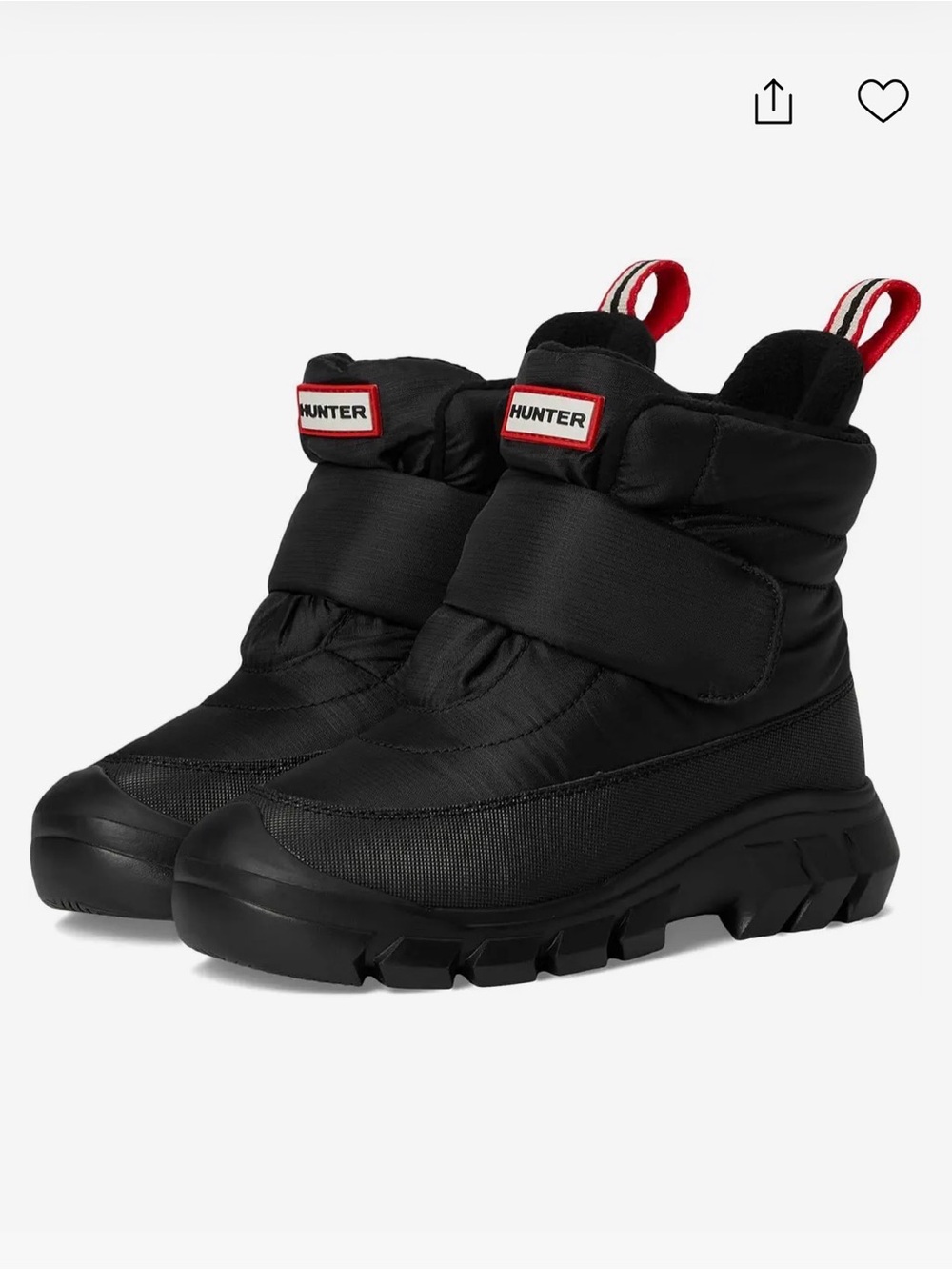 Hunter Kids igloo Black Snow Boots